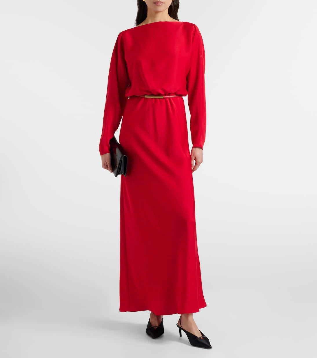 Max Mara - Draped satin gown