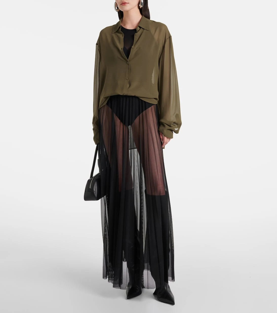 The Frankie Shop - Peri georgette shirt