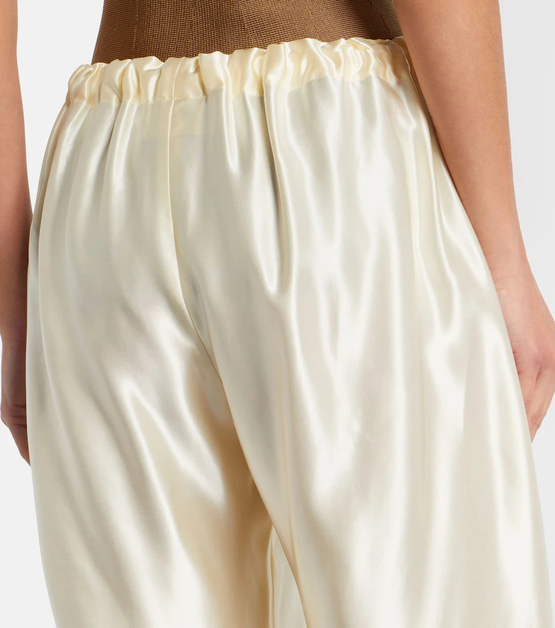 Khaite - Rohen satin wide-leg pants