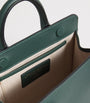 Strathberry Green Leather Nano Tote Bag