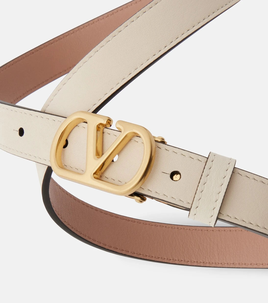 Valentino Garavani - VLogo reversible leather belt