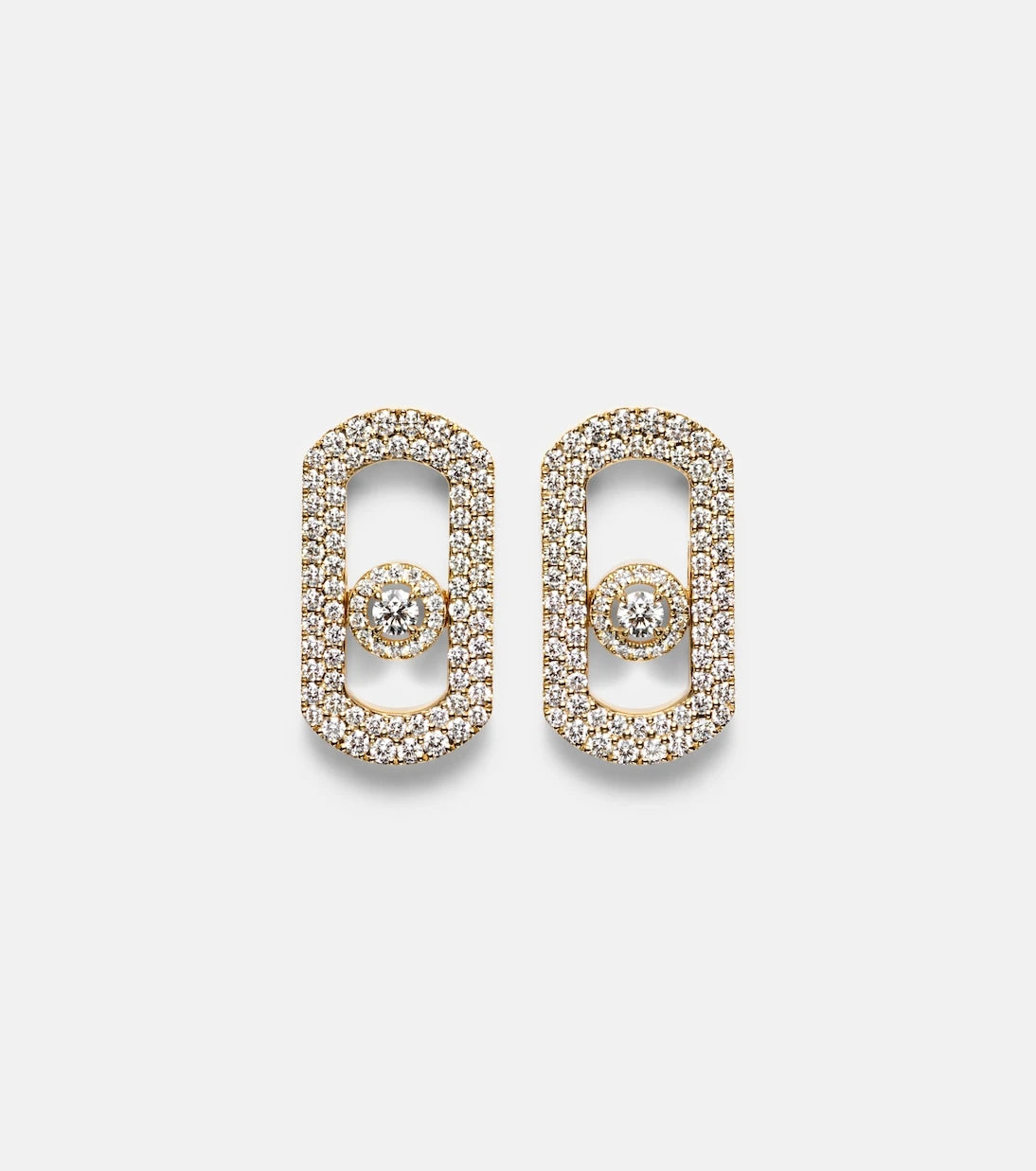 Messika - So Move 18kt gold earrings with diamonds