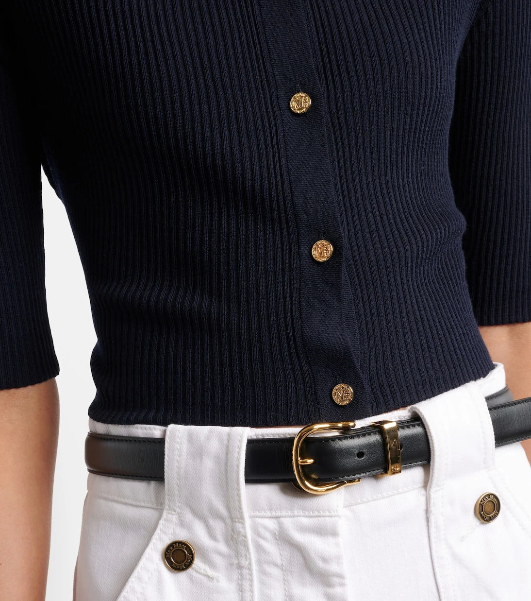 'S Max Mara - Cropped virgin wool cardigan