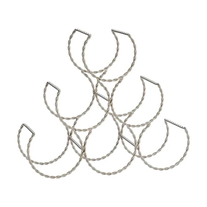Parlatılmış metal şaraplık 31 x 13 x 26,5 cm