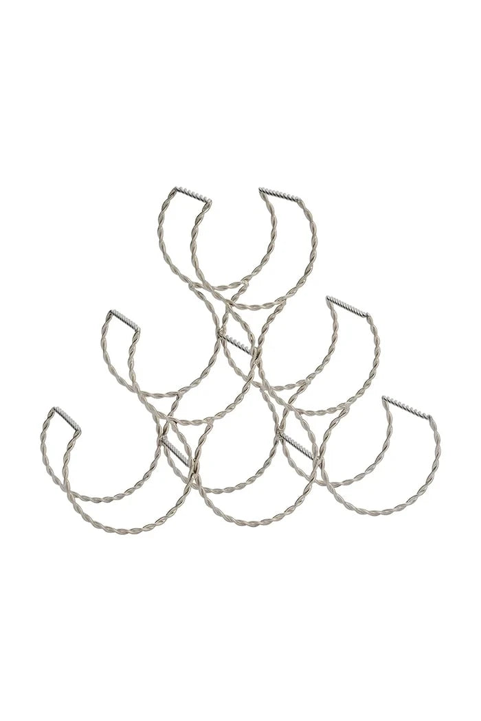 Parlatılmış metal şaraplık 31 x 13 x 26,5 cm