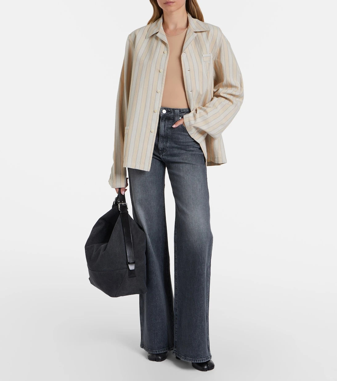 Maison Margiela - قميص قطني مخطط