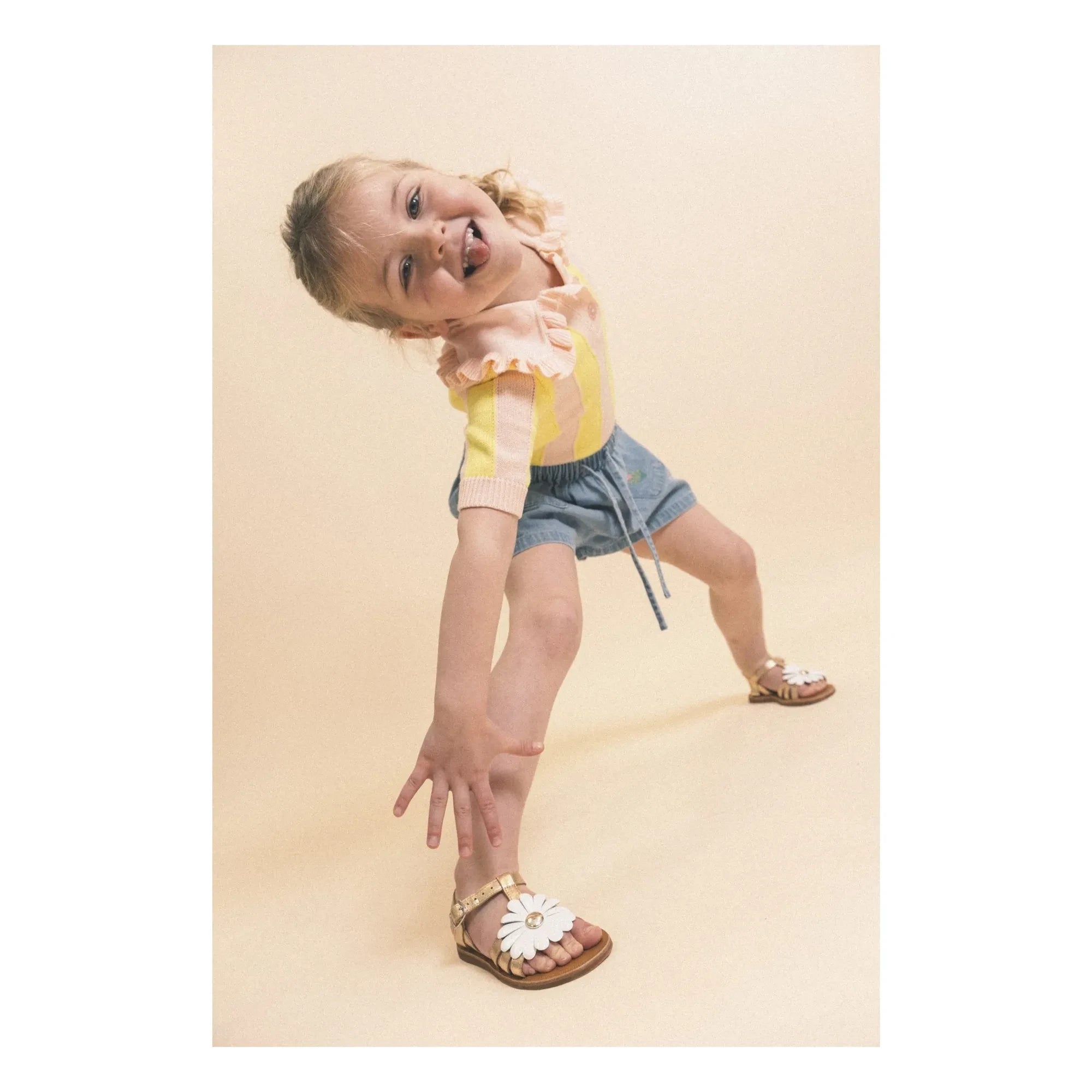 Pom d'Api - Plagette Big Flo sandals | Or