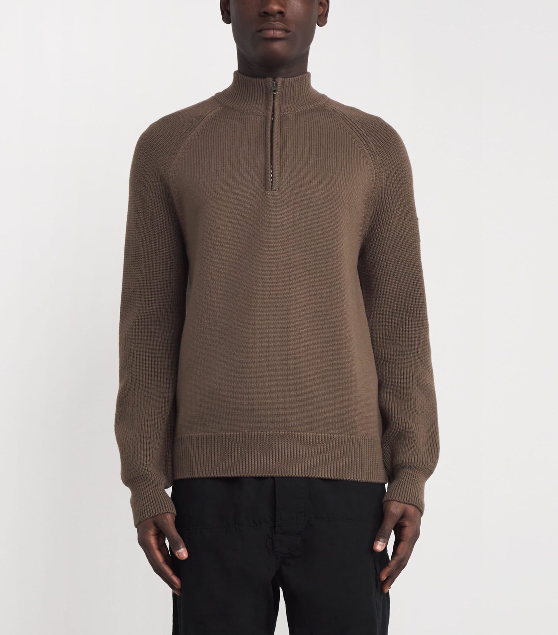Belstaff Brown Merino Wool Aspect Sweater