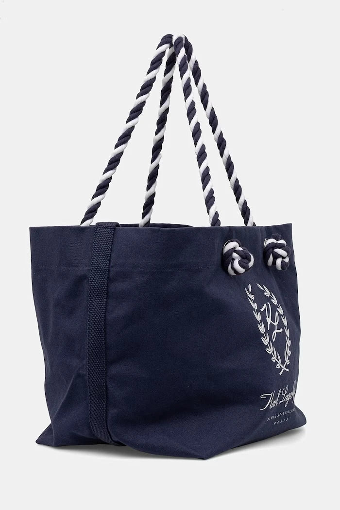Karl Lagerfeld Чанта tote дамска от памук K/HOTEL