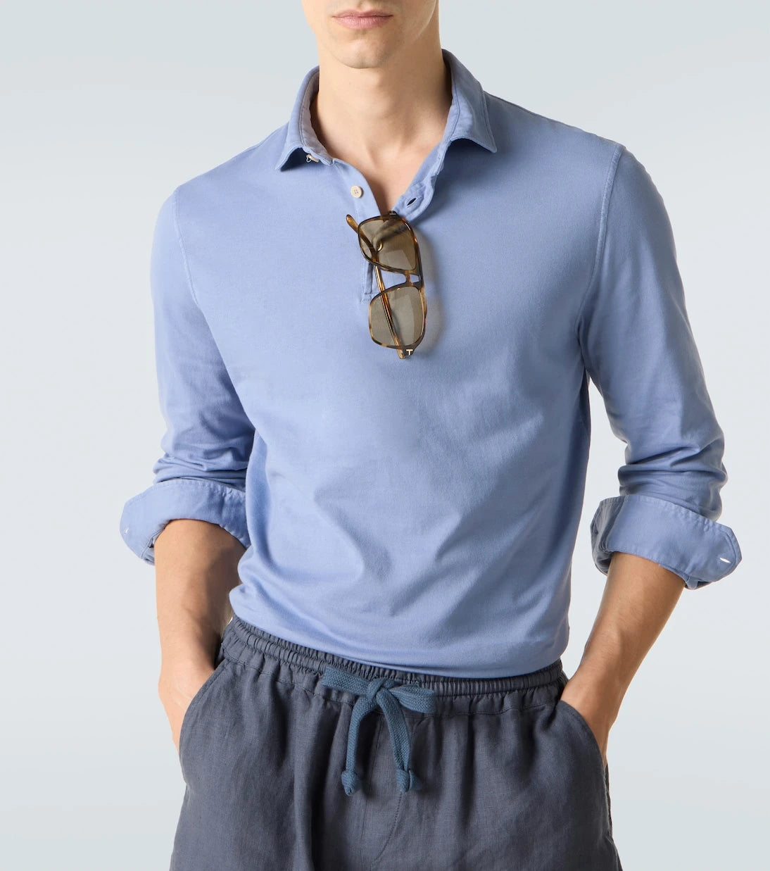 Fedeli - Zero cotton jersey polo shirt