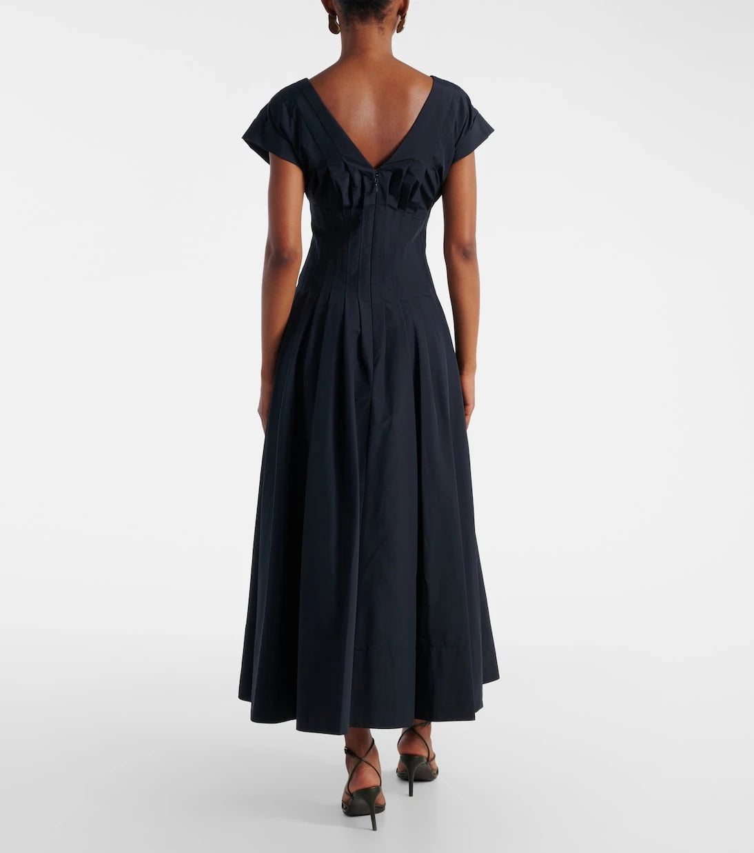 Simkhai - Nina pleated cotton-blend midi dress