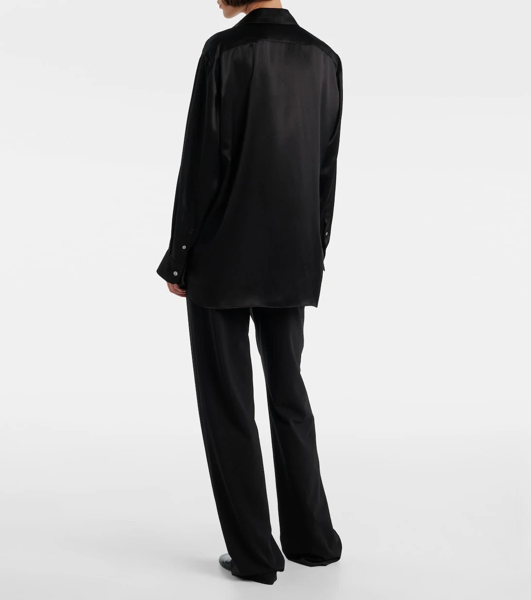 The Row - Sisilia oversized silk satin shirt