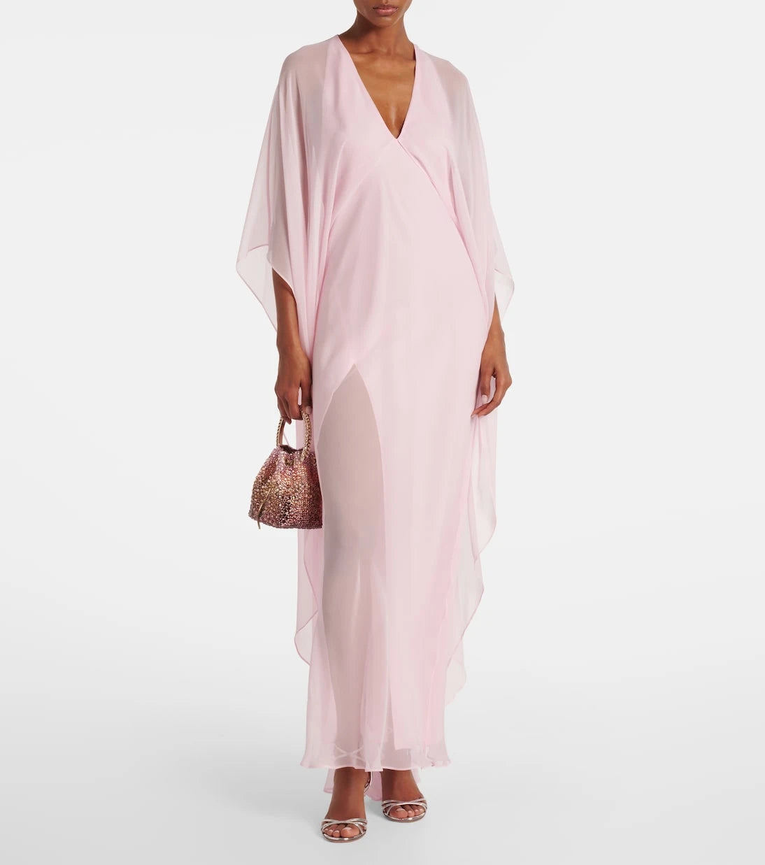 The Sei - Caped silk chiffon gown