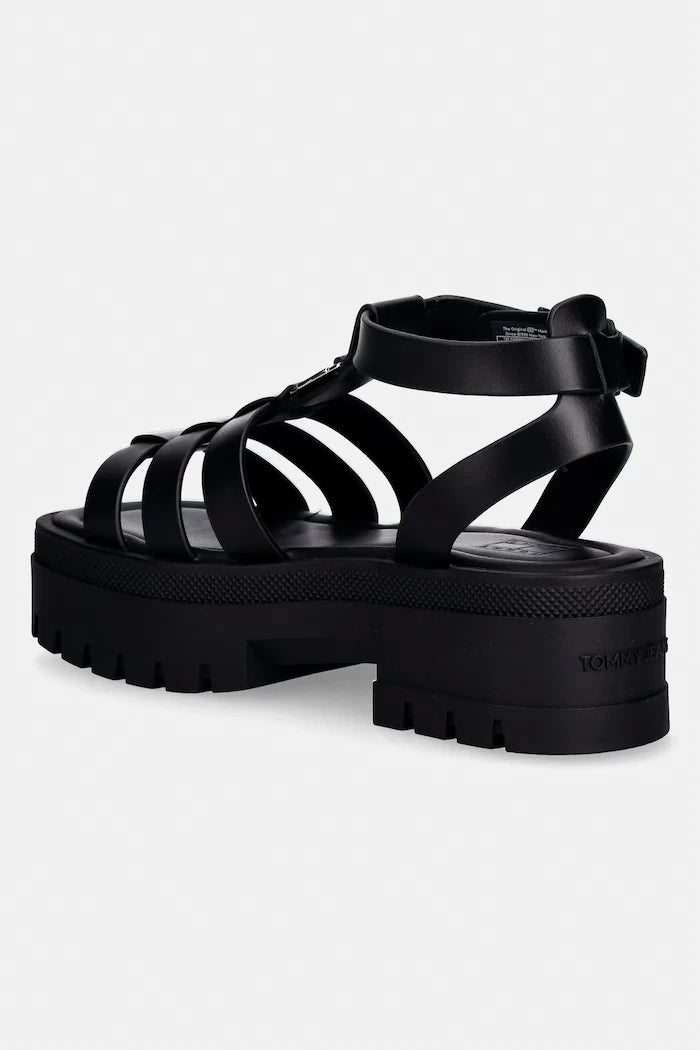 Tommy Jeans Kadın Deri Sandalet TJW FISHERMAN LEATHER MAX SANDAL