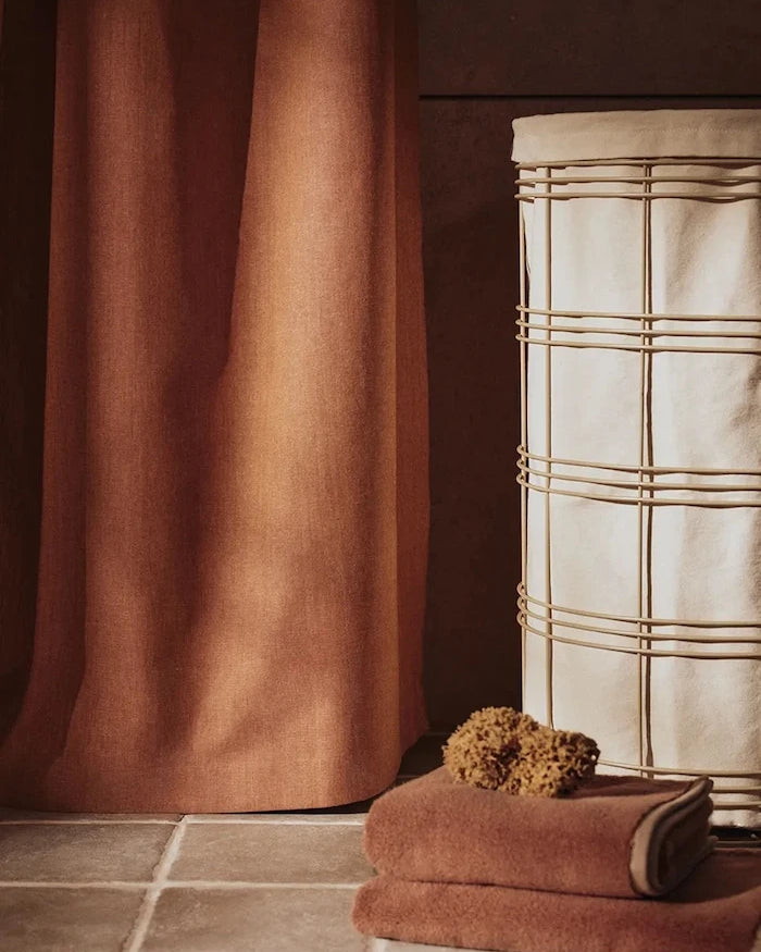 Ferm Living pamuklu banyo perdesi 205 x 160 cm