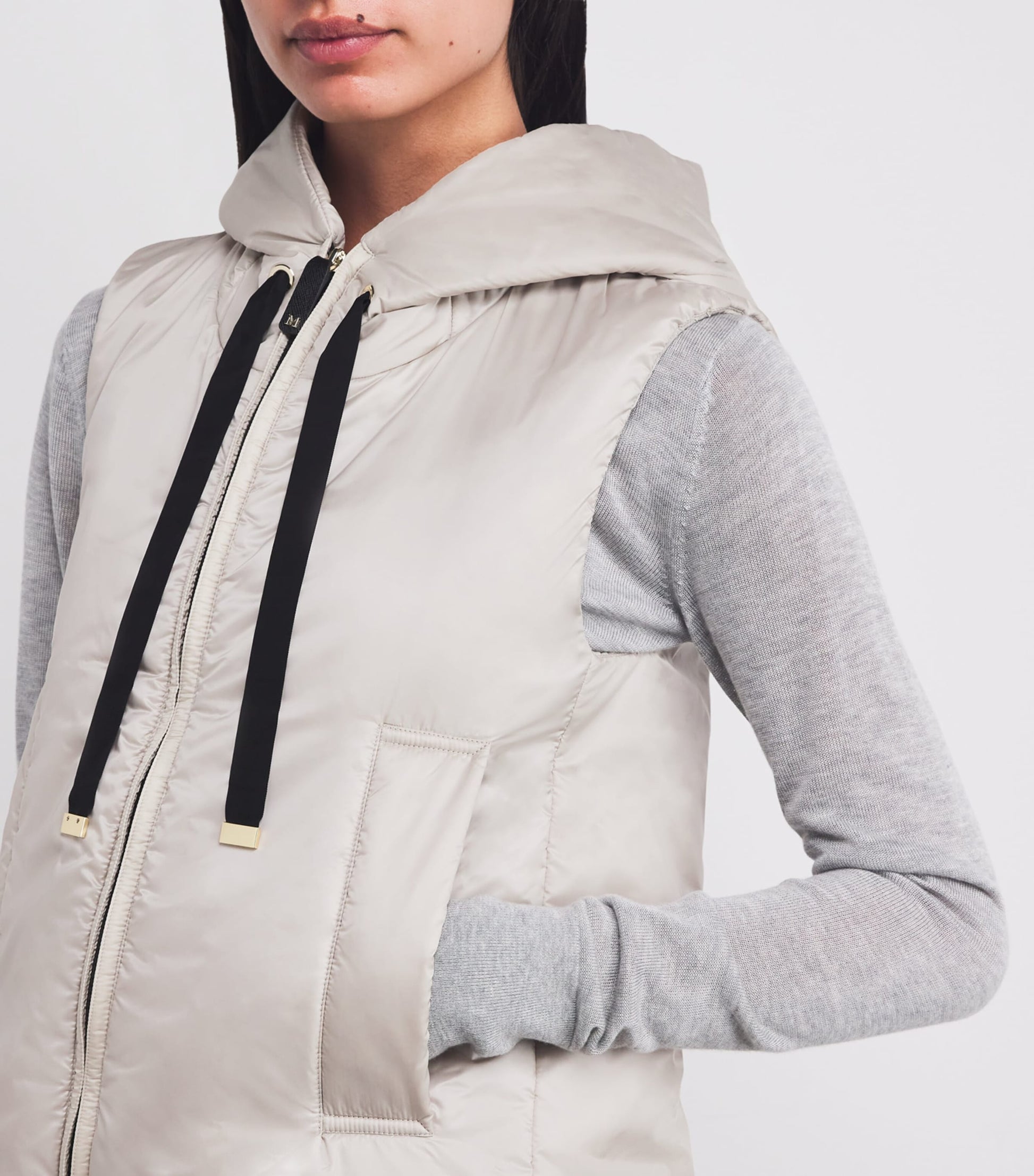 Max Mara Beige The Cube Quilted Gilet