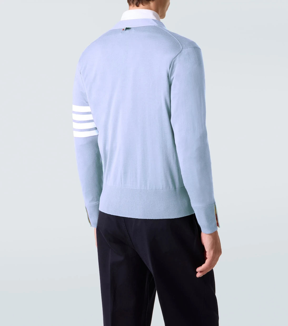 Thom Browne - 4-Bar virgin wool cardigan