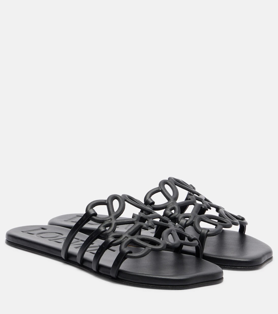 Loewe - Anagram leather slides