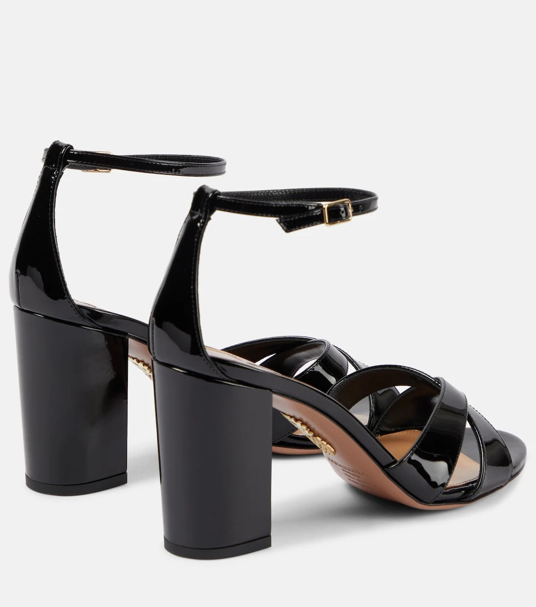 Aquazzura - Divine 85 patent leather sandals