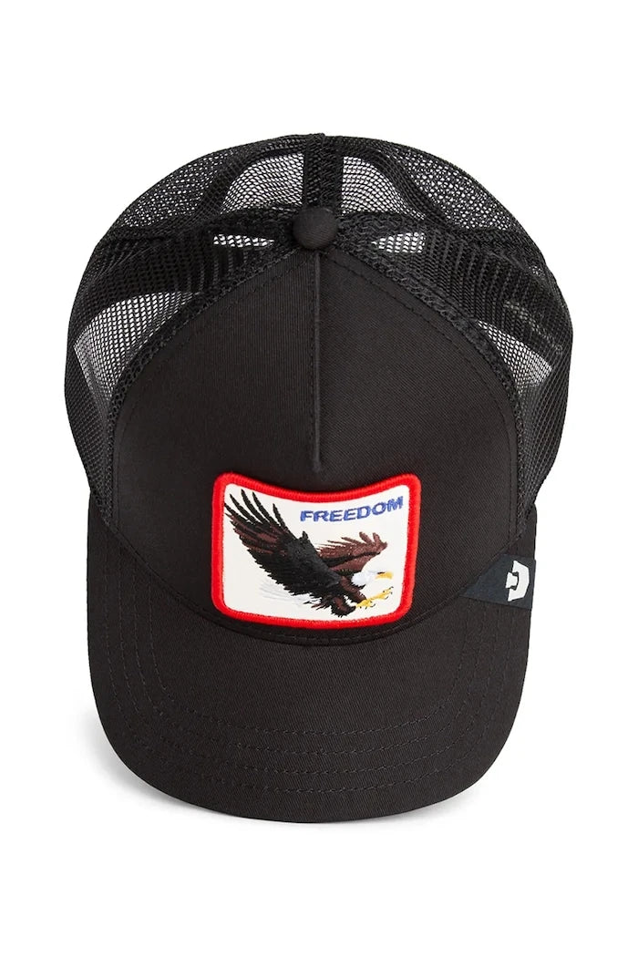 Pamuk eklenmiş siperlikli şapka Goorin Bros Freedom Eagle Trucker