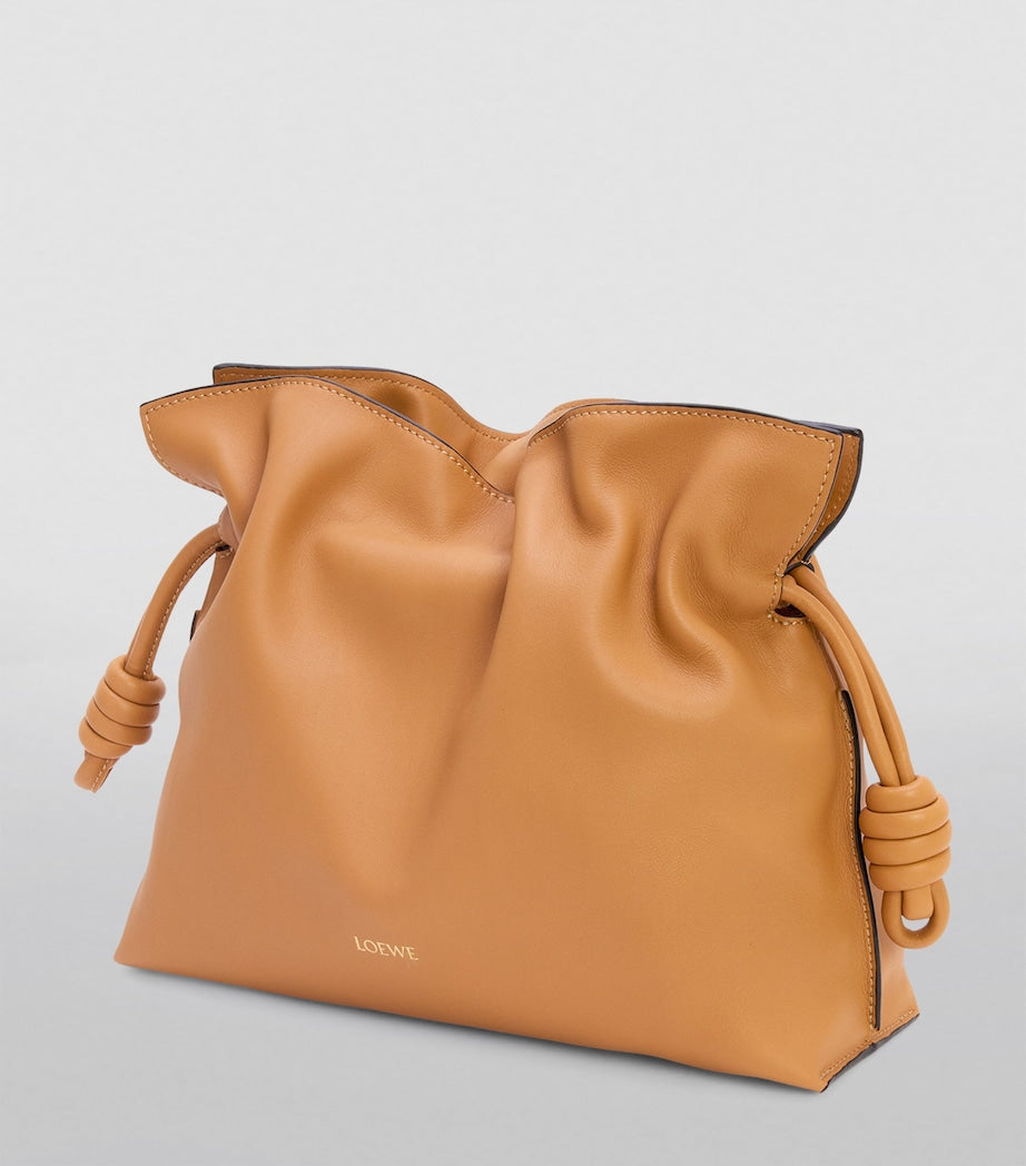 LOEWE Beige Leather Flamenco Purse