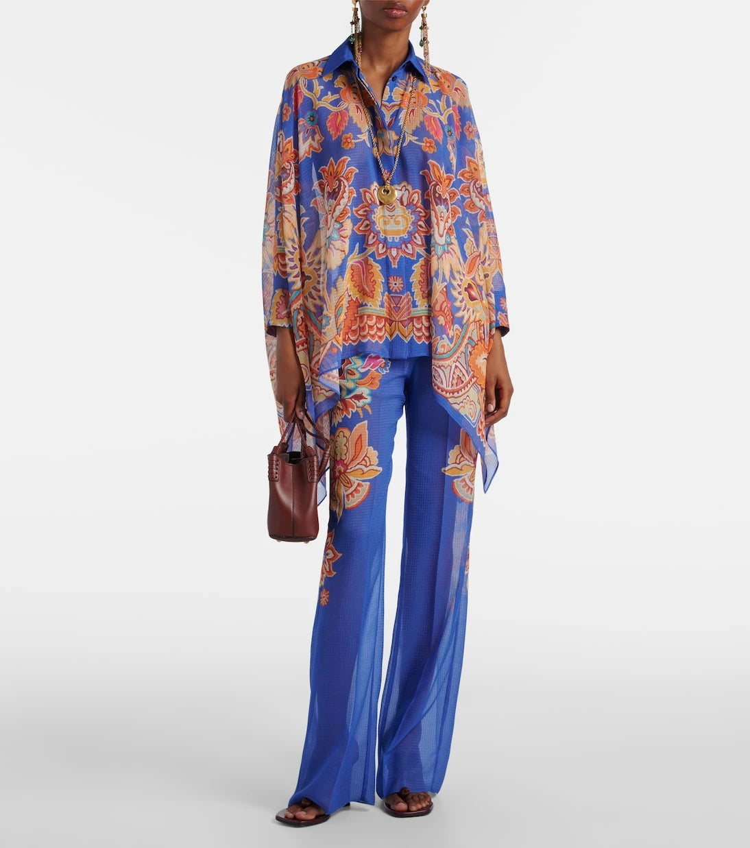 Etro - Paisley wide-leg pants