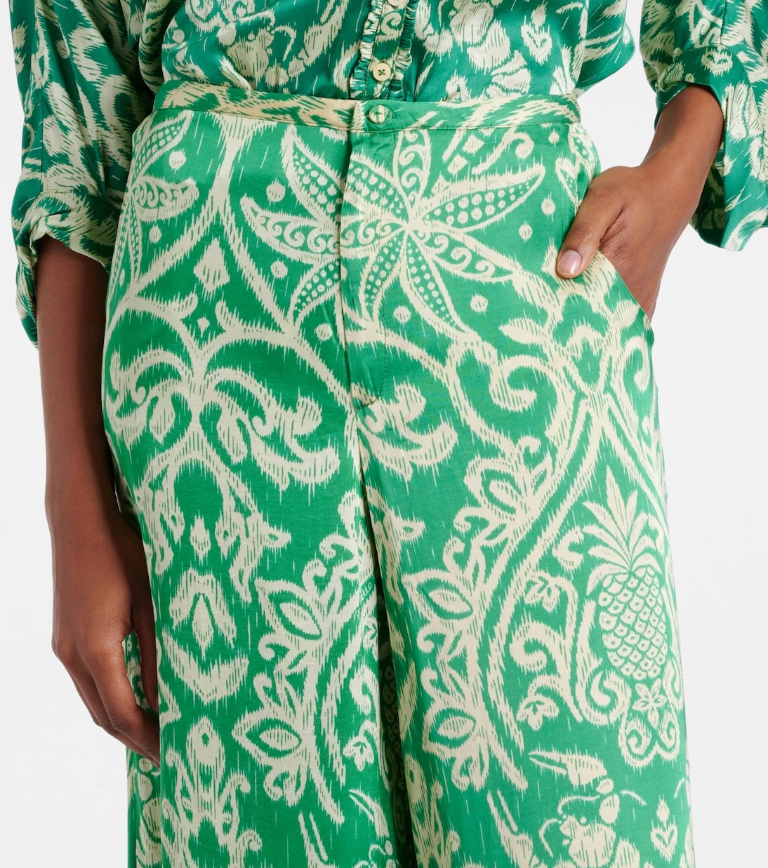 Poupette St Barth - Clea printed wide-leg pants