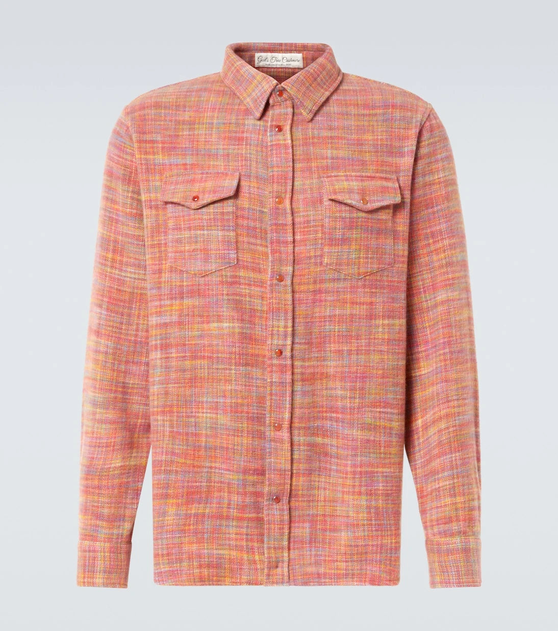 God's True Cashmere - Flower space-dyed cashmere shirt