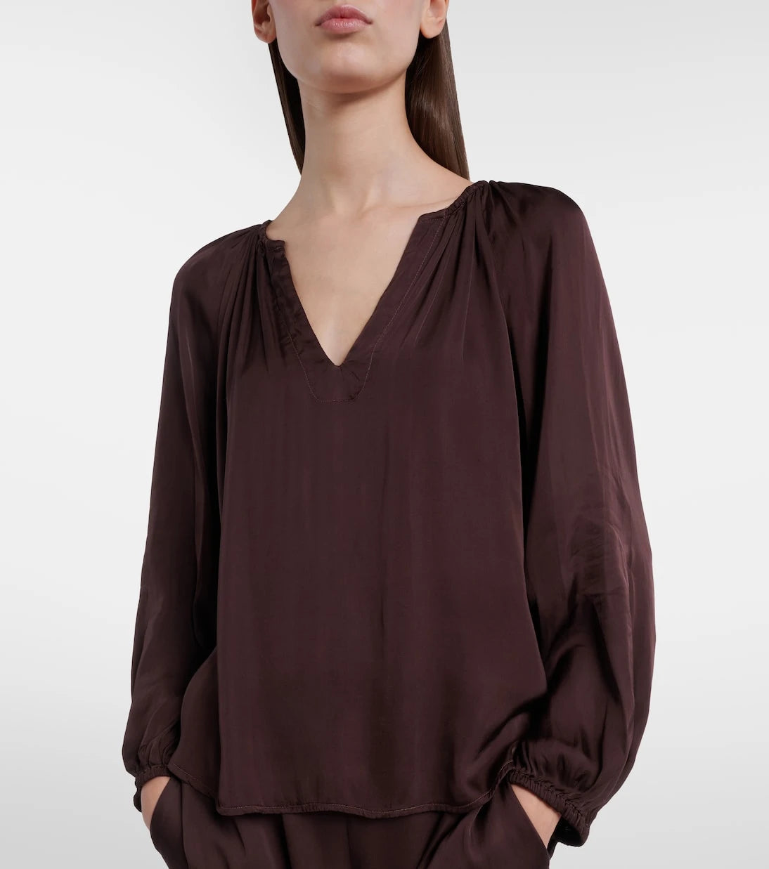 Velvet - Lyla satin blouse