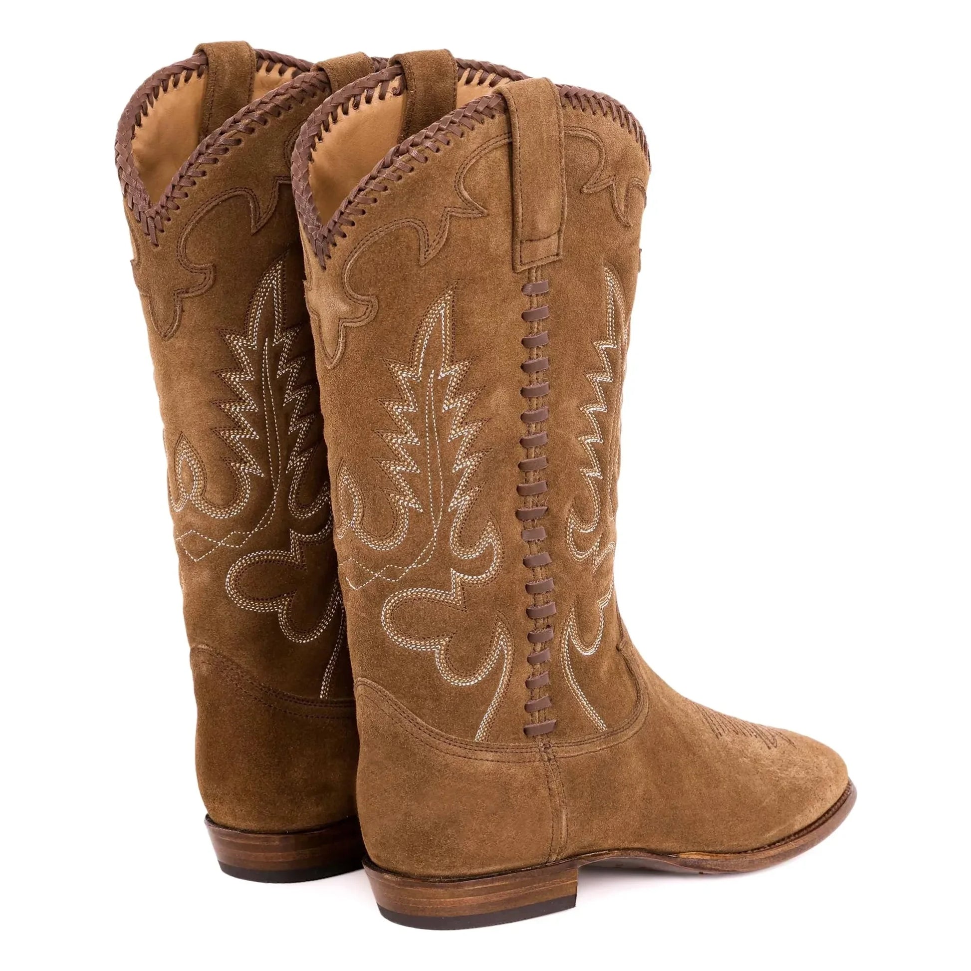 Shiloh Heritage - Midnight Western Suede Boots | Camel
