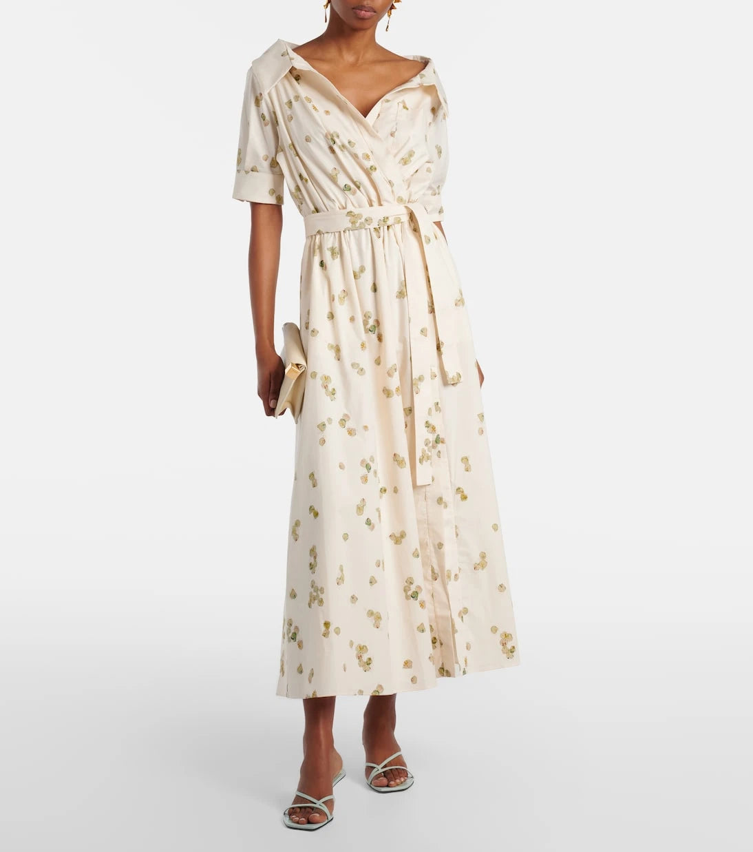 Altuzarra - Lydia floral cotton-blend wrap dress