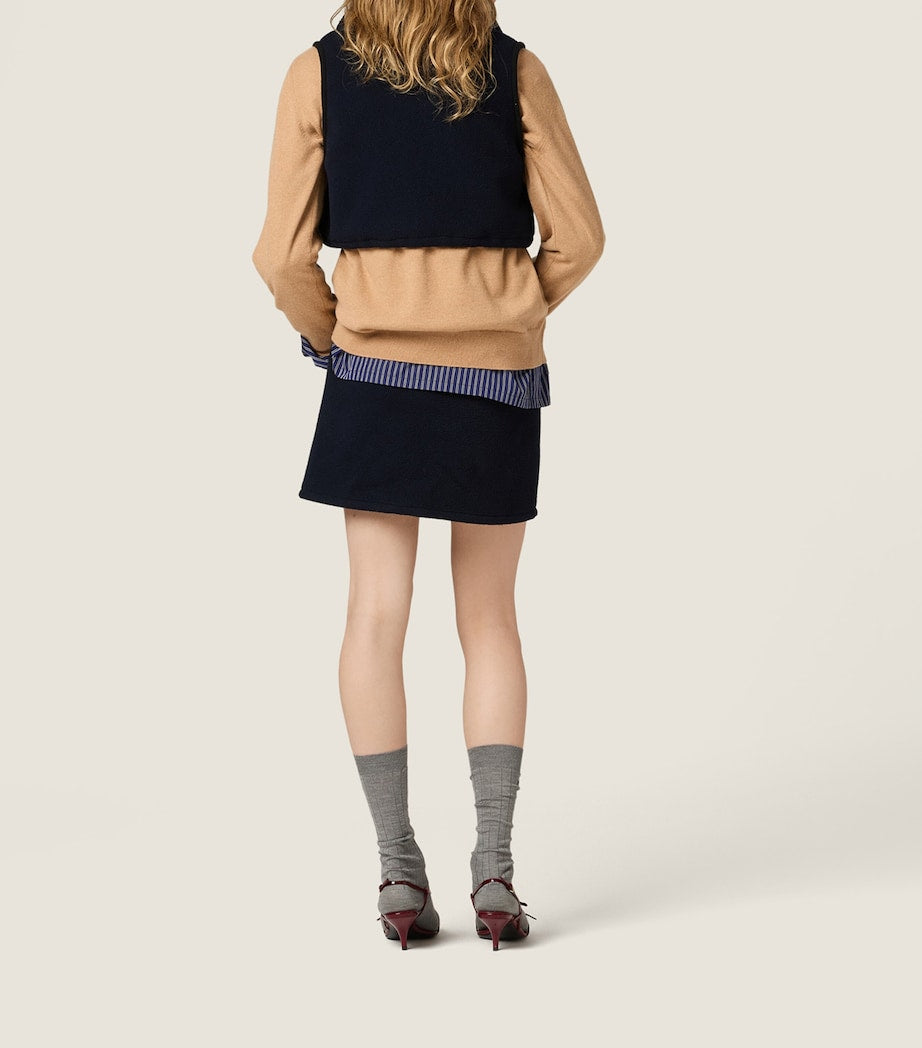 Blue Fleece Logo Gilet