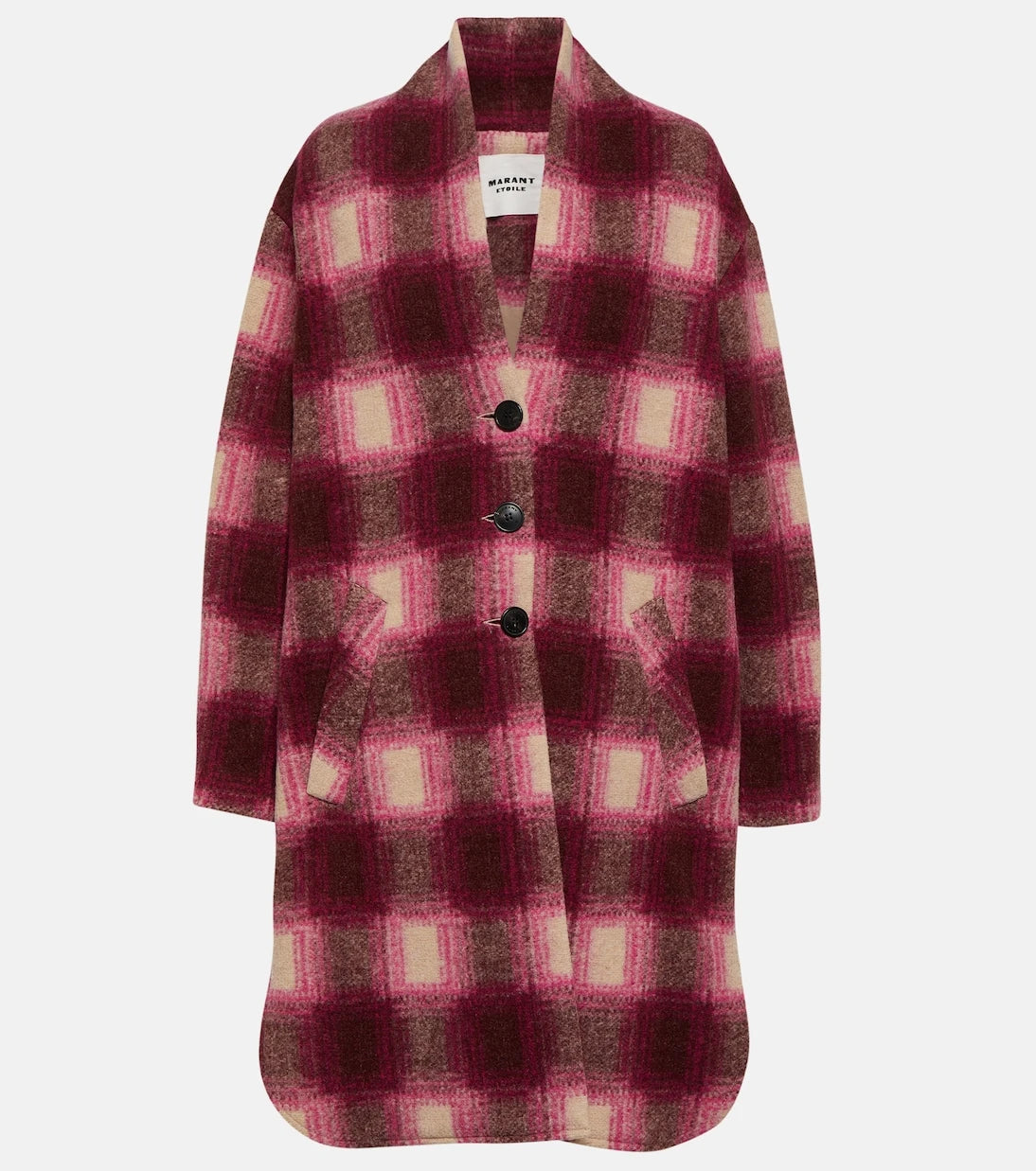 Marant Etoile - Gabriel checked wool-blend coat
