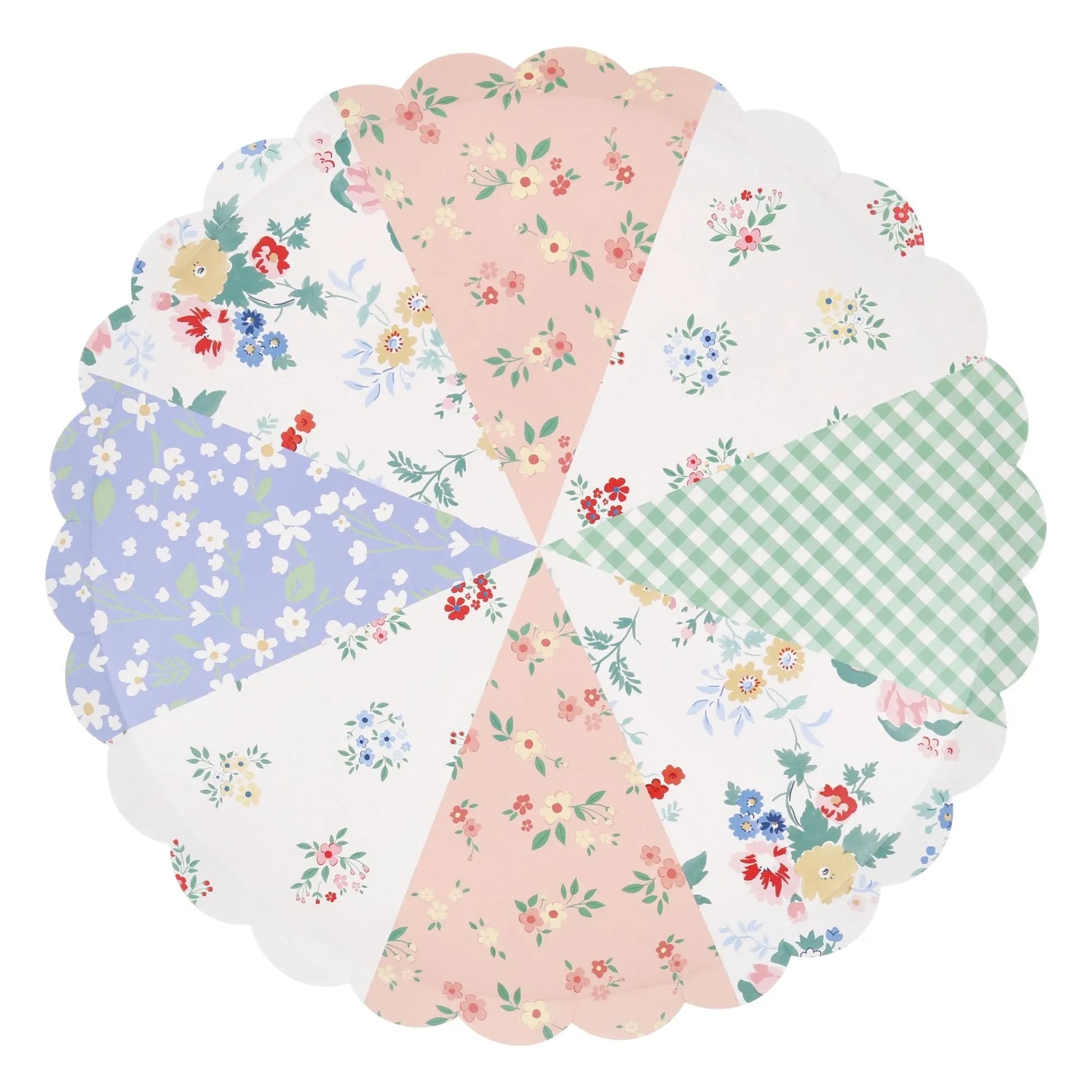 Meri Meri - Patchwork plates - Set of 8