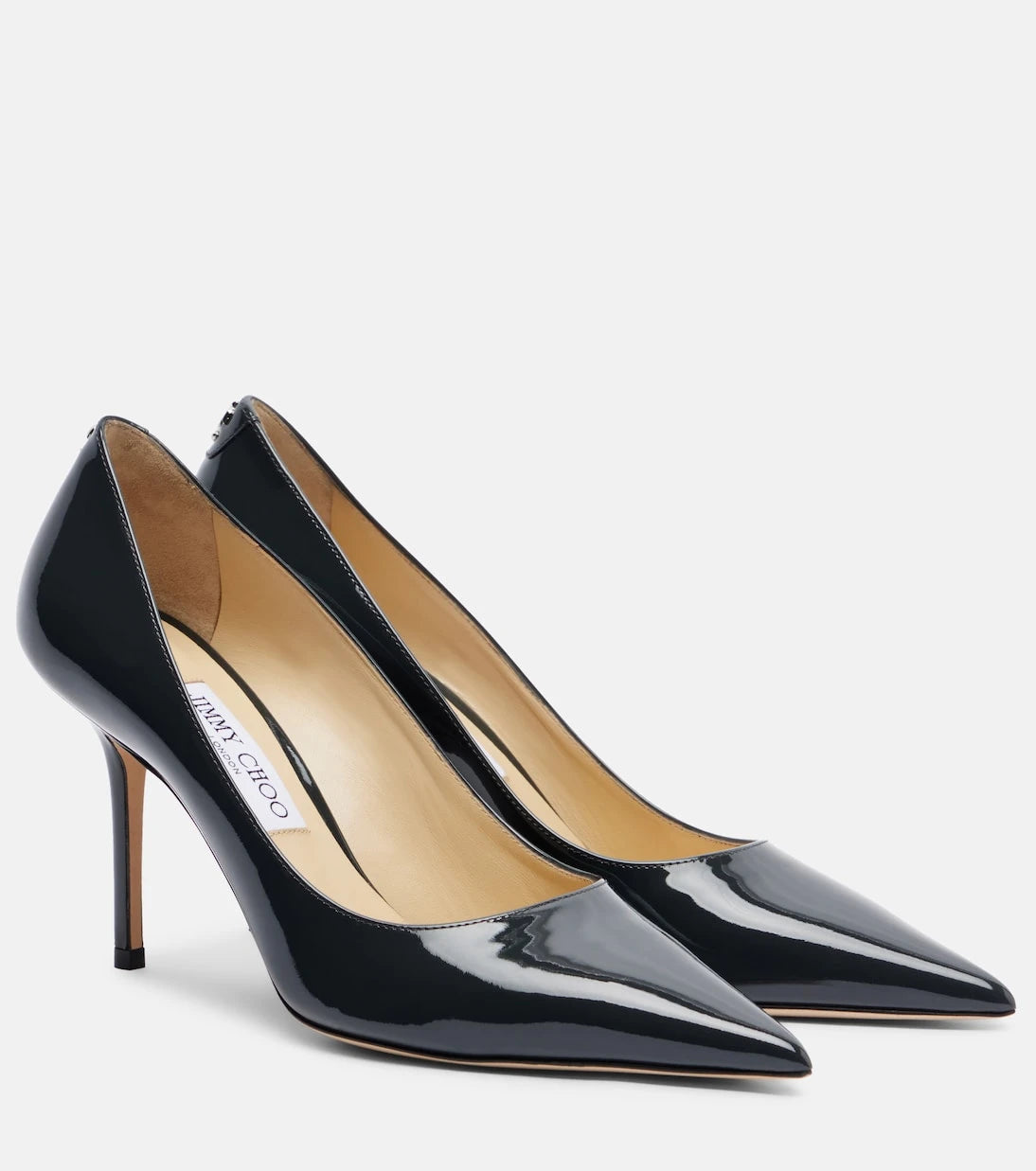 Jimmy Choo - حذاء بكعب Love 85 من الجلد اللامع