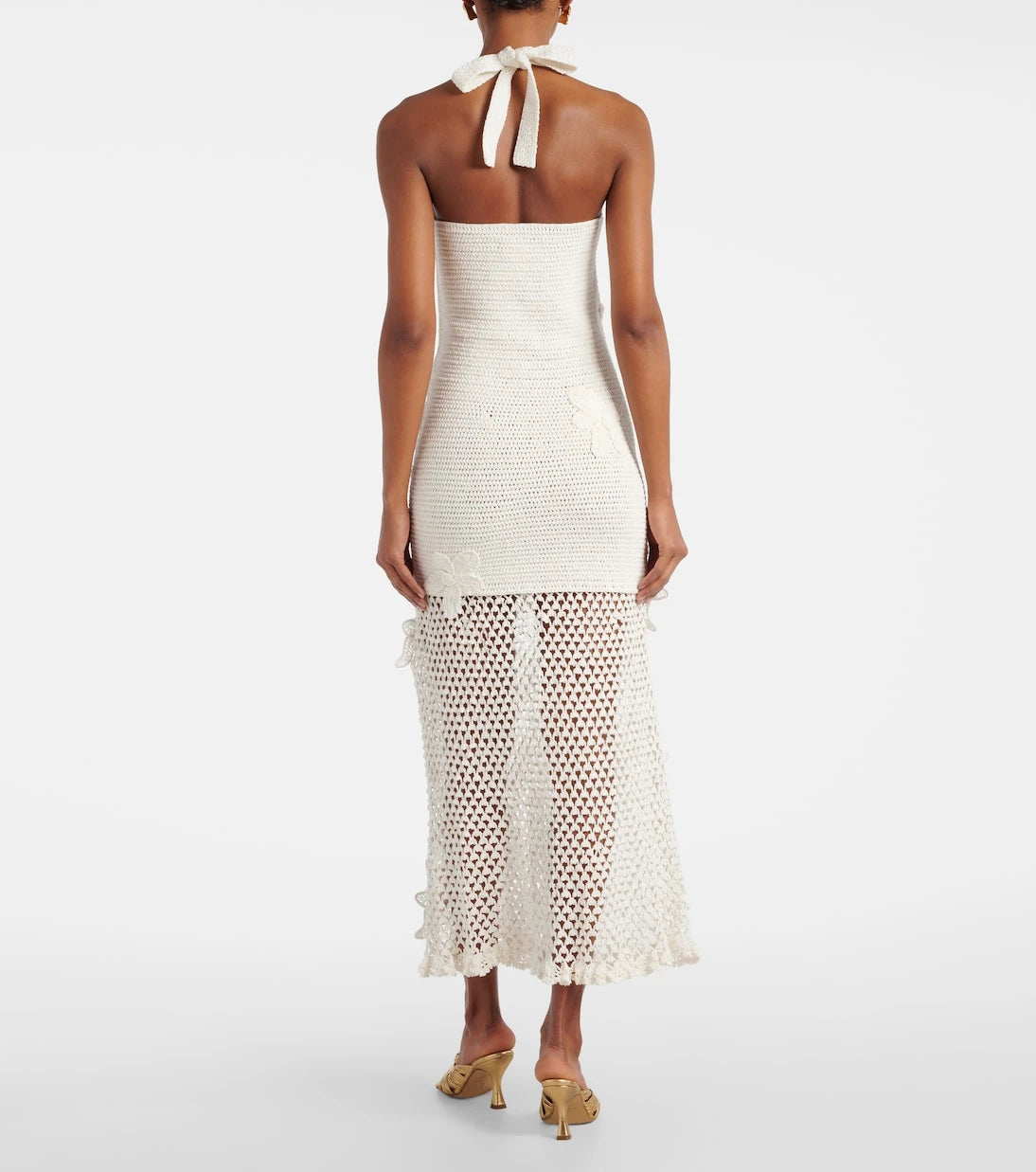 Oscar de la Renta - Crochet cotton maxi dress