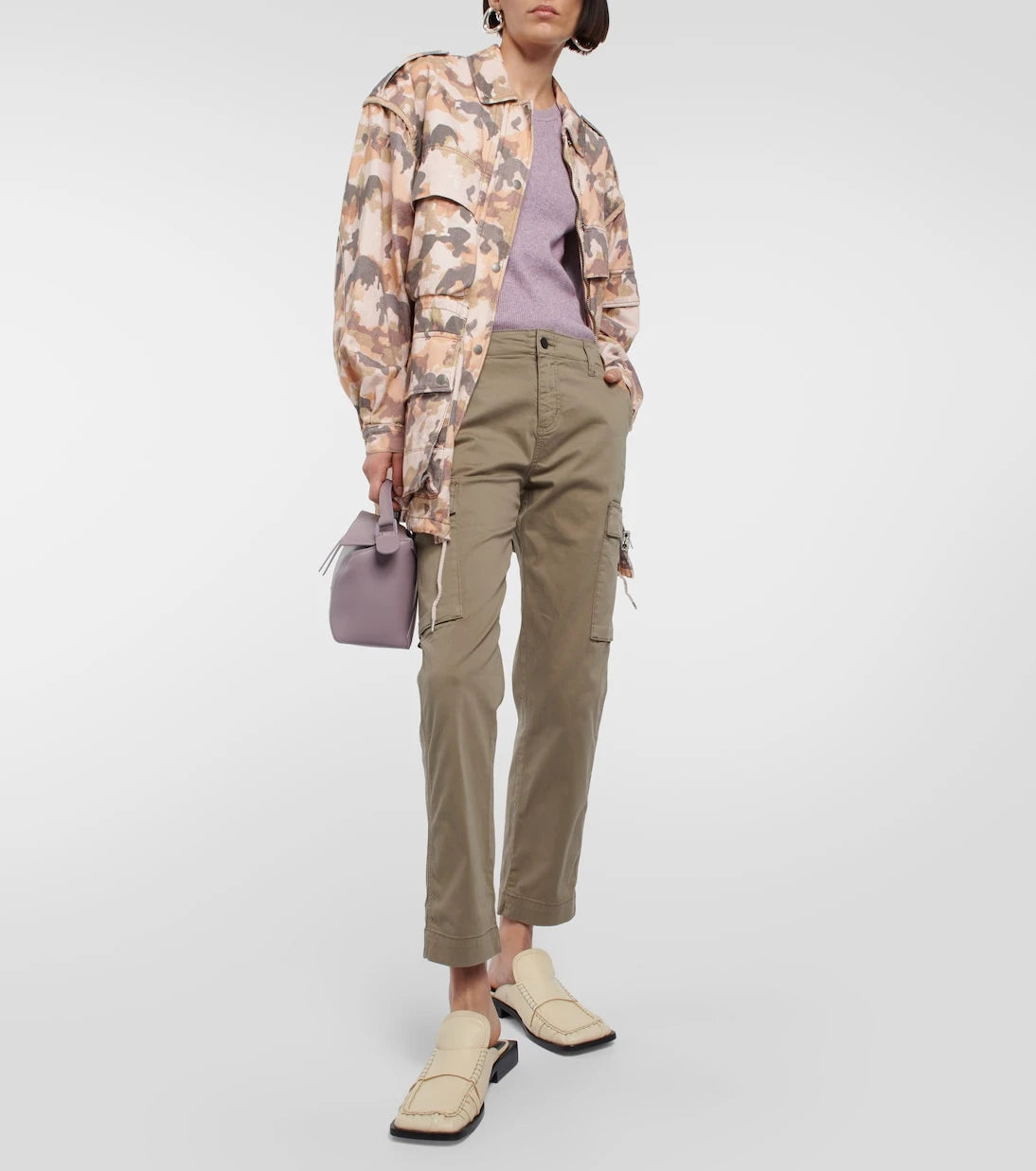 AG Jeans - Cropped cotton-blend cargo pants
