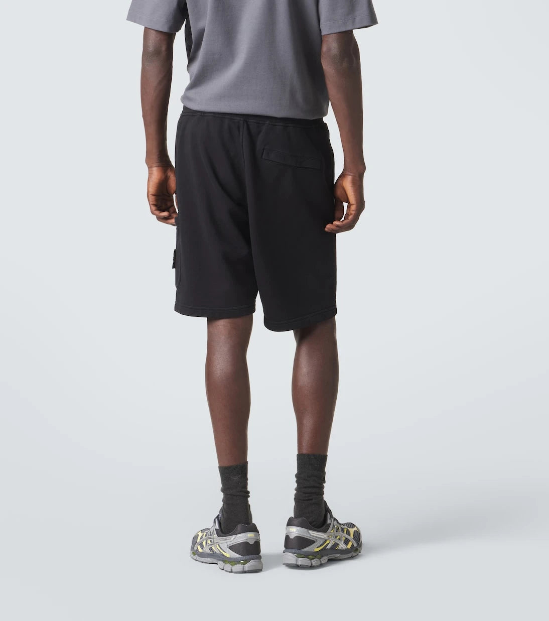 Stone Island - Compass cotton shorts