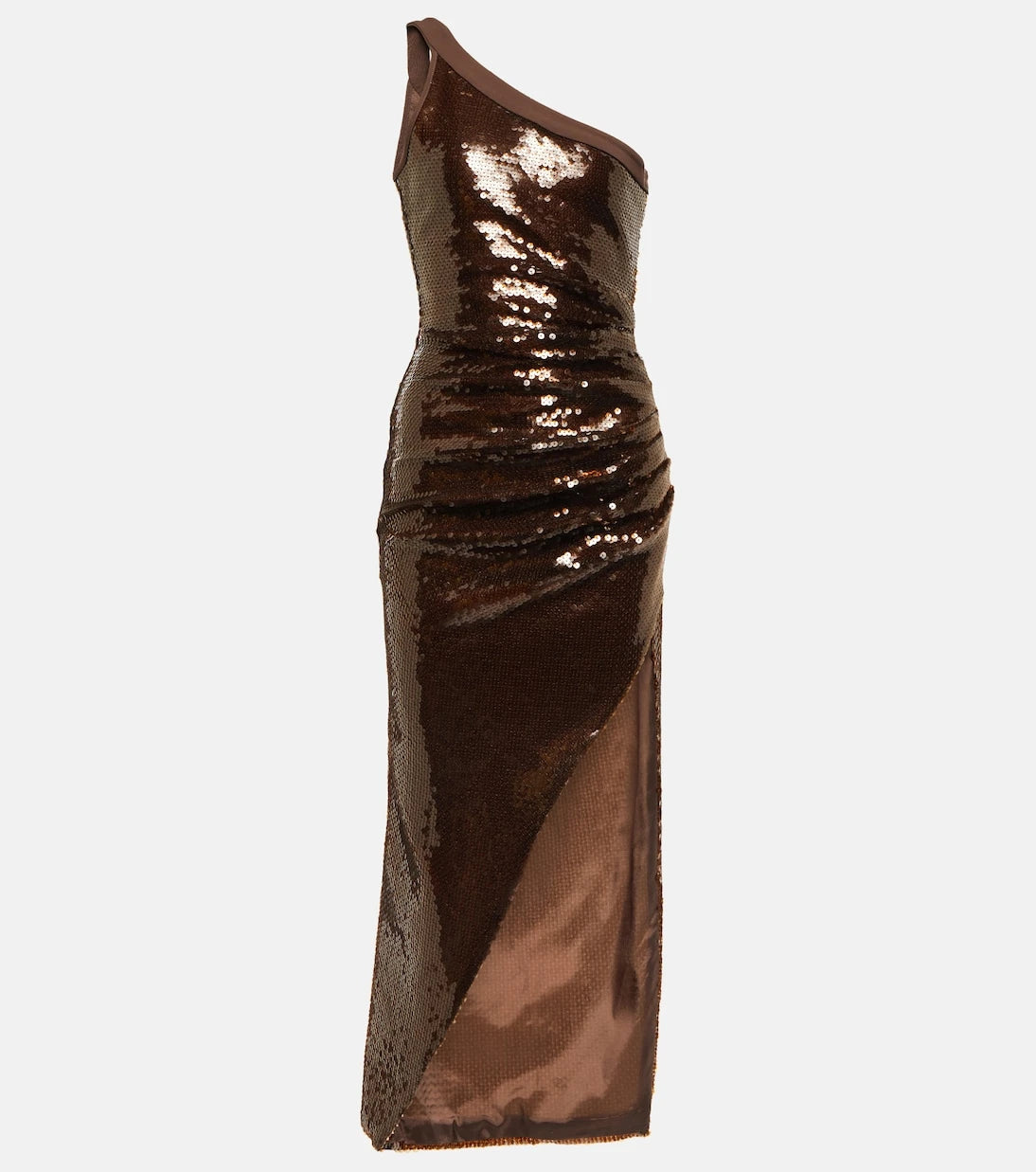 David Koma - One-shoulder sequined midi dress