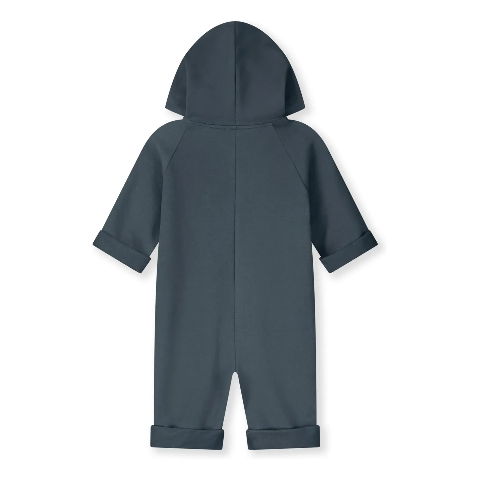 Gray Label - Organic Cotton Hooded Jumpsuit | Grey blue