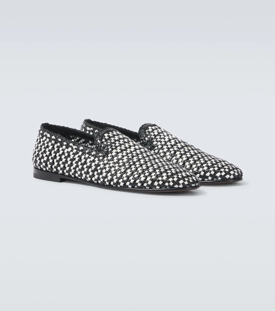 Dolce&Gabbana - Woven leather slip-on shoes