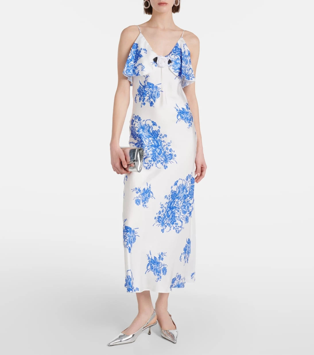 Rodarte - Floral silk slip dress