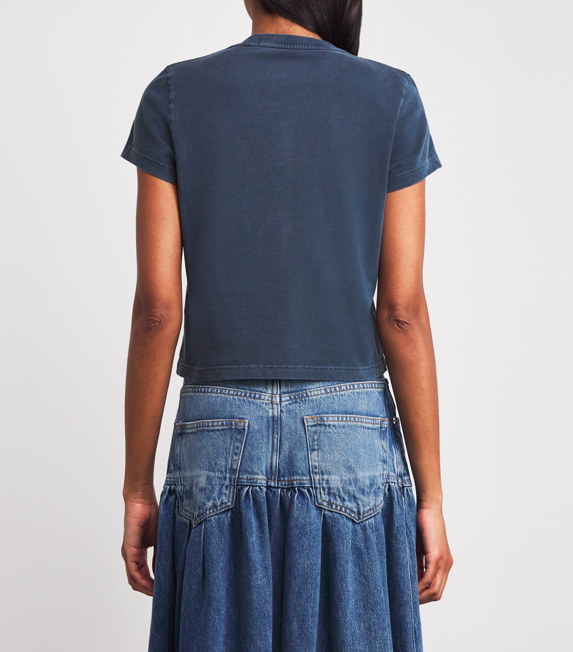 Navy Cotton Logo T-Shirt