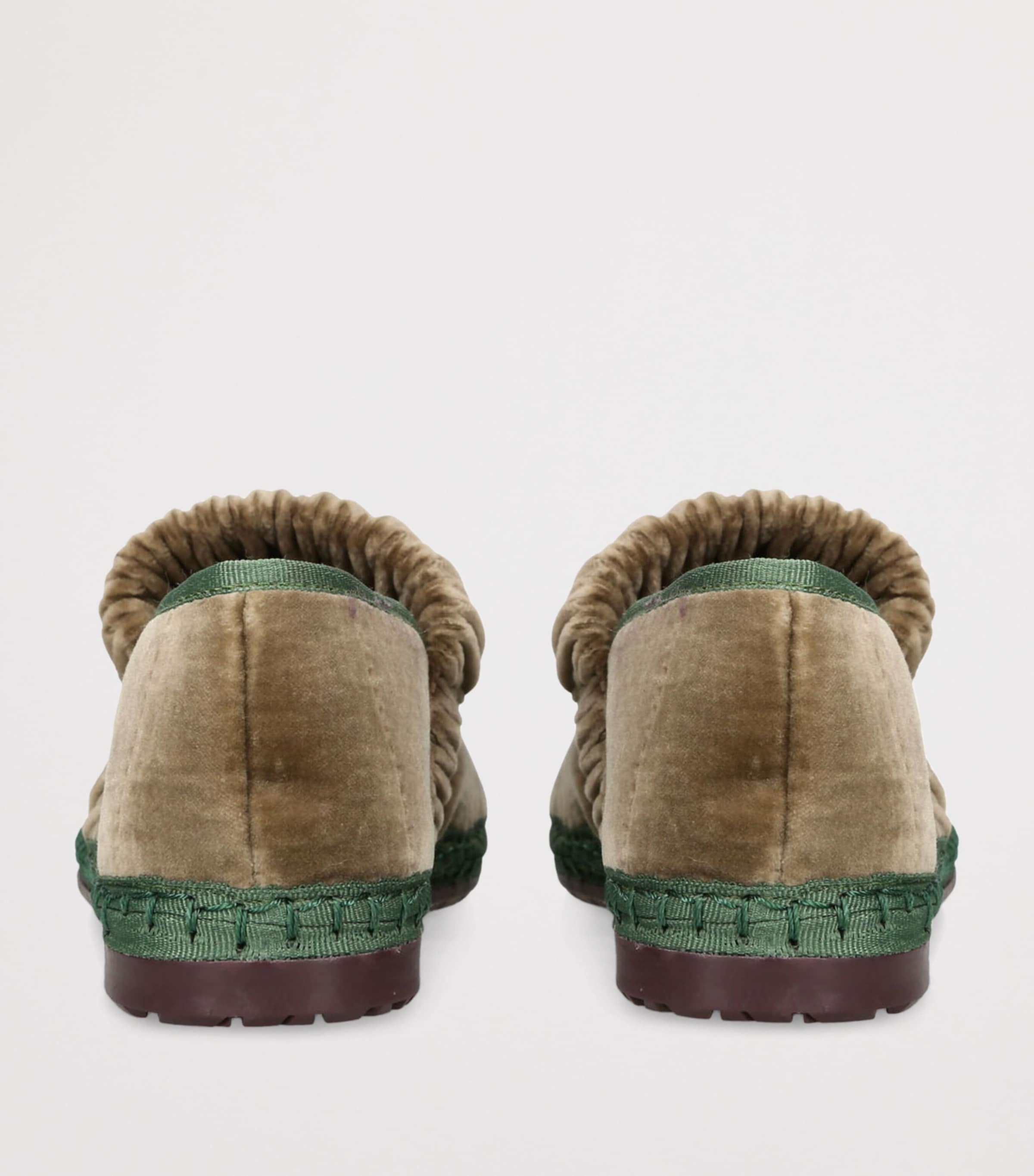 Green Velvet Mafalda Espadrilles