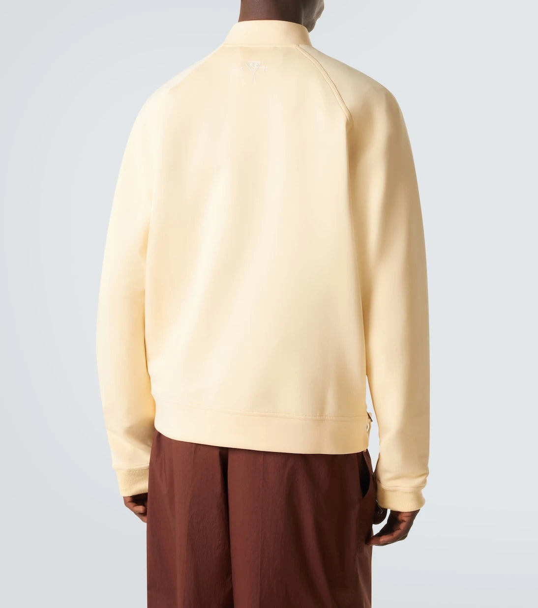 Plan C - Cotton-blend half-zip sweatshirt
