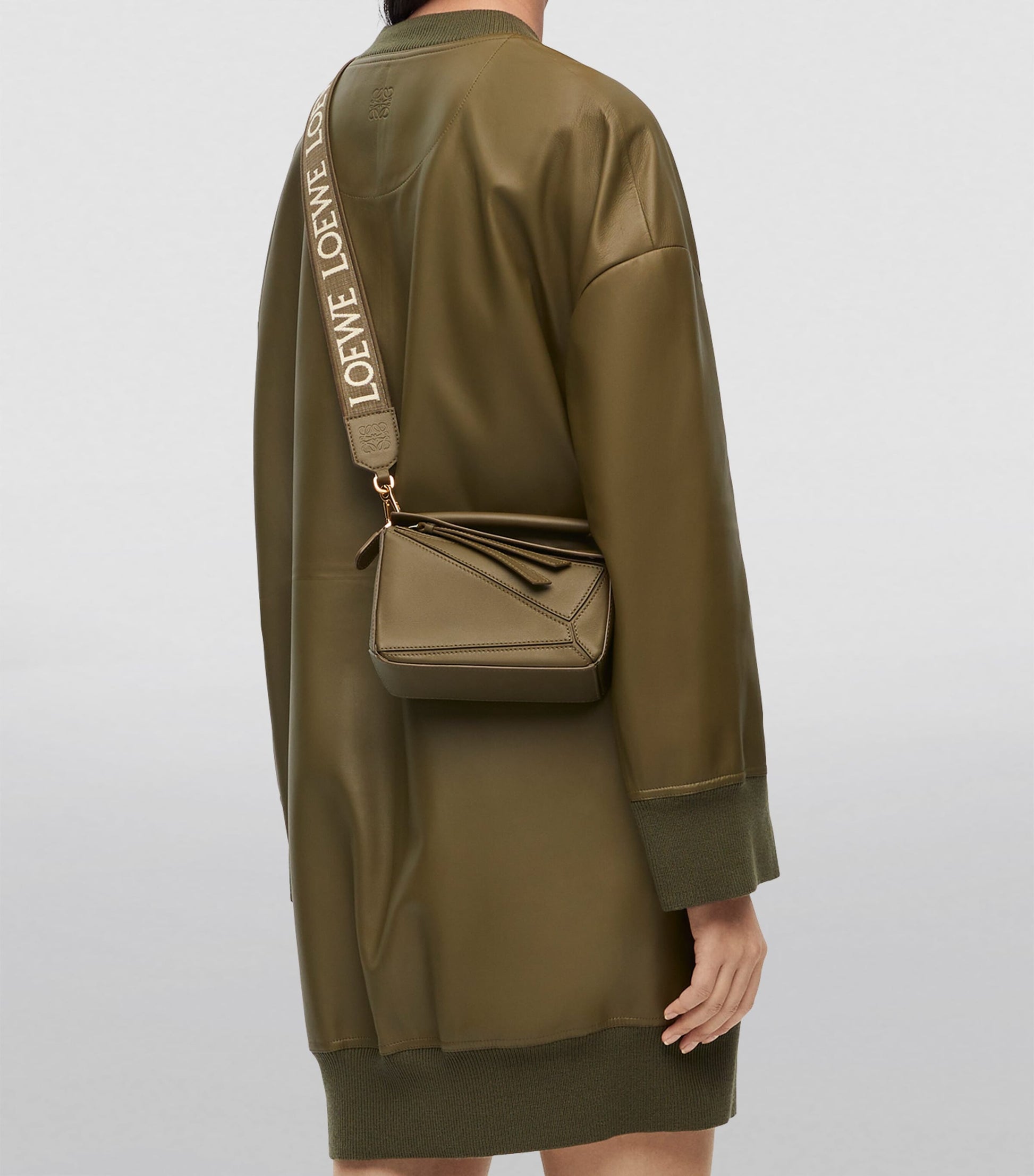 Green Jacquard Anagram Strap