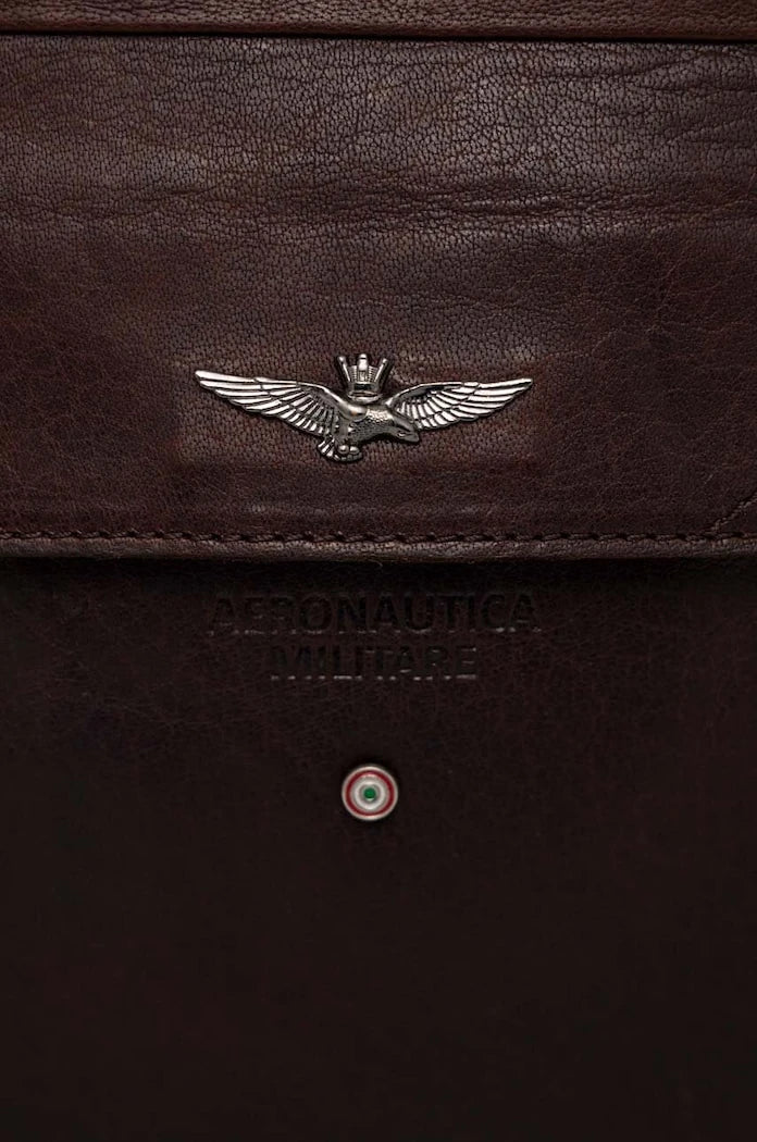 Кожена чанта през рамо Aeronautica Militare