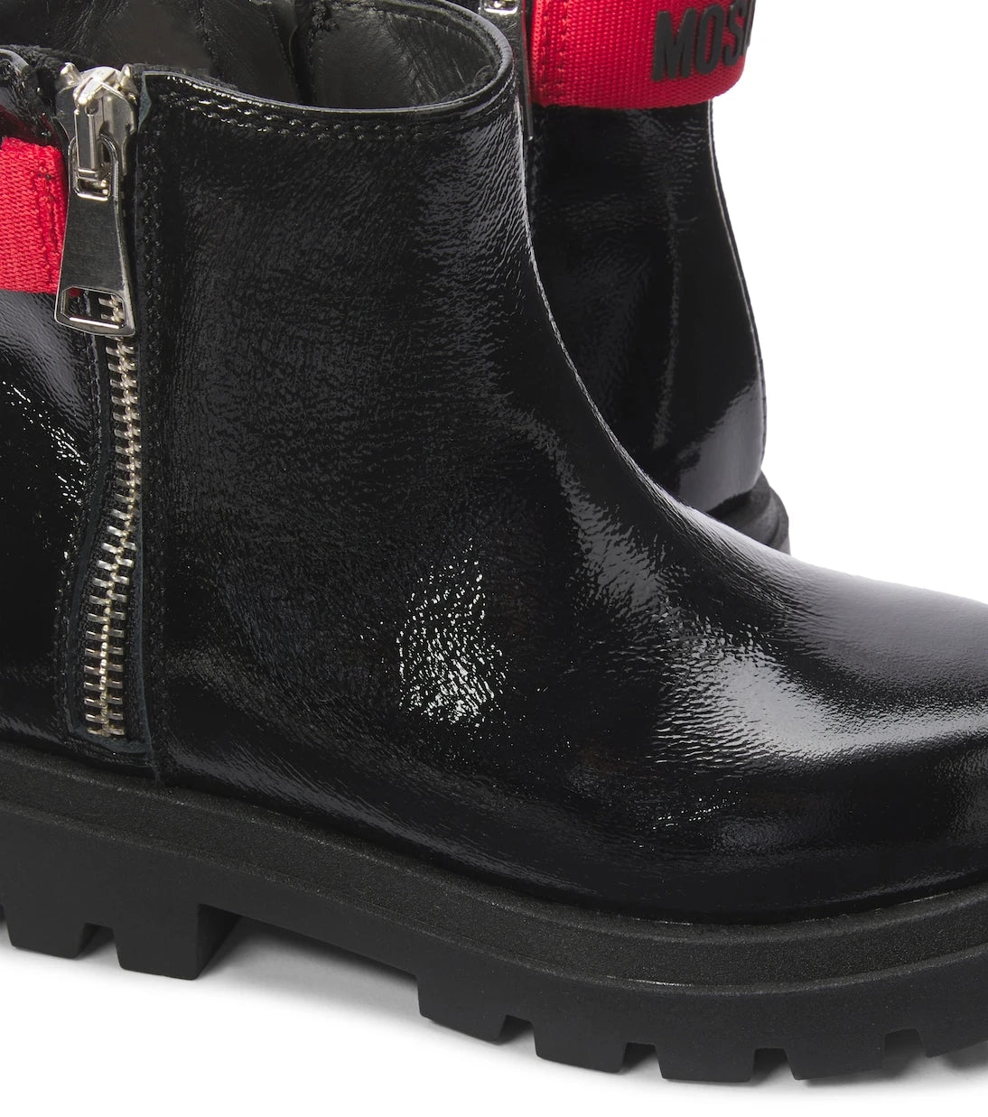 Moschino Kids - Leather ankle boots
