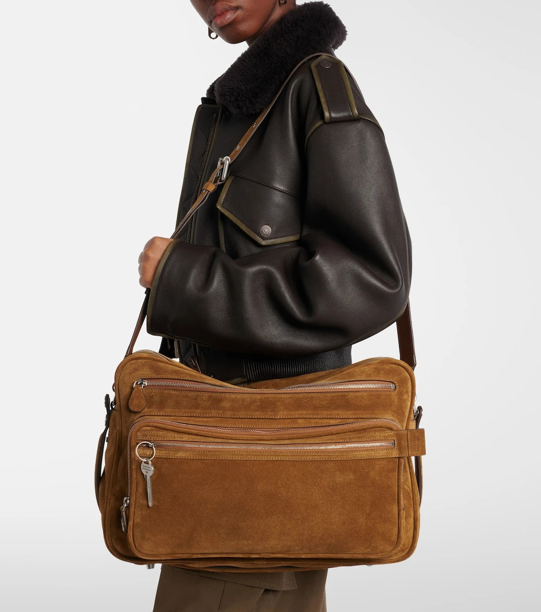Acne Studios - Camero Camera Large suede shoulder bag