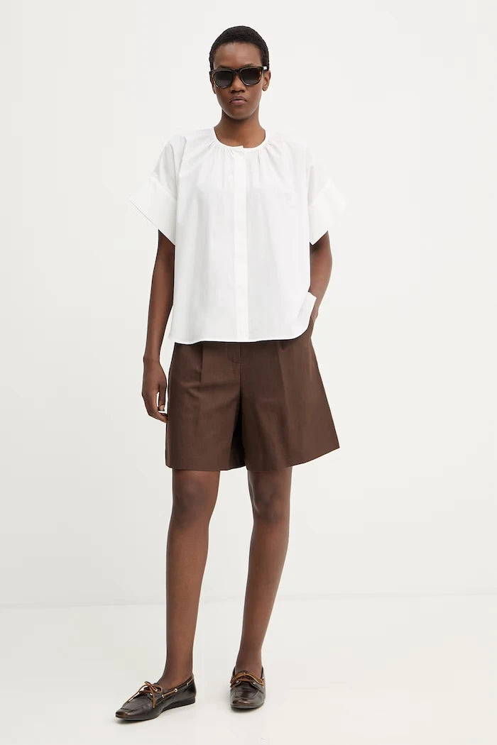 Къс панталон с лен Weekend Max Mara ECUBA